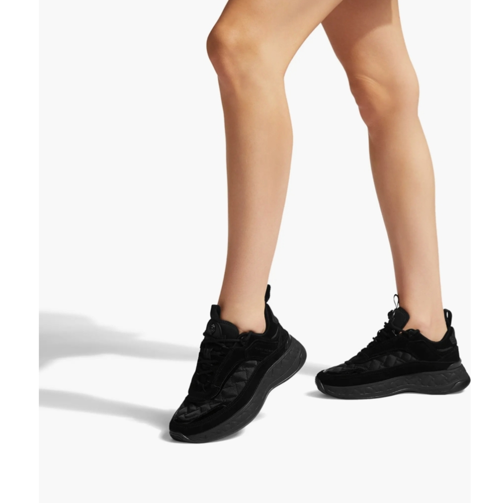 Kurt Geiger Black Quilted Sneakers